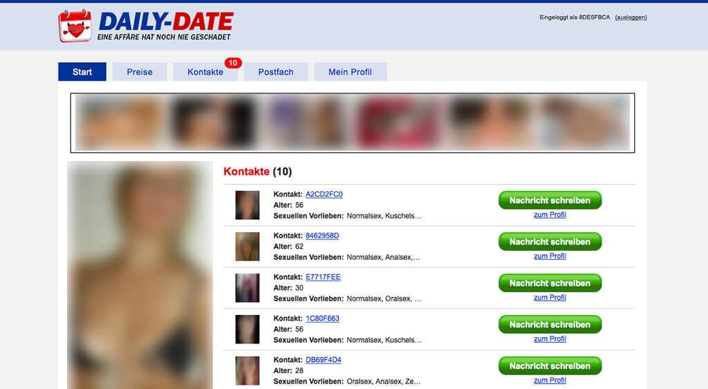 online dating themen