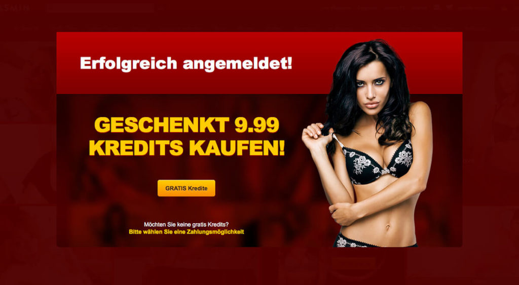 LiveJasmin-Anmeldung