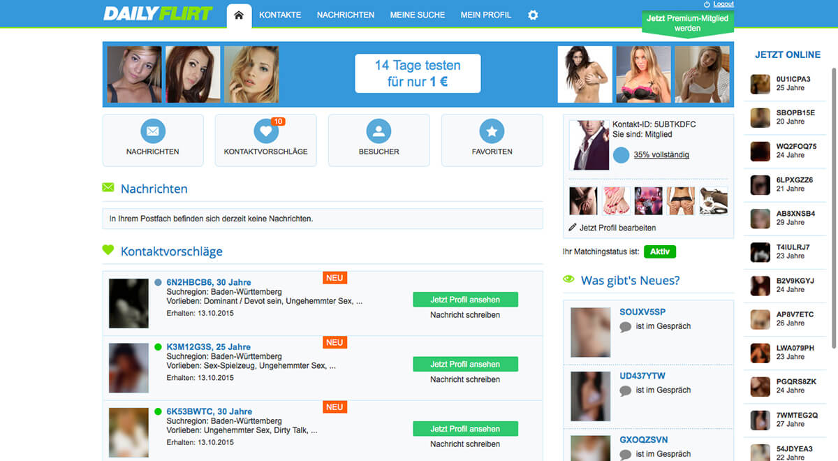 Daily flirt kostenlos